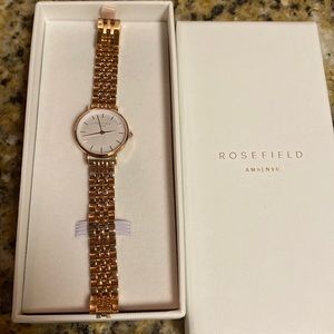 Brand new Rosefield mini rose gold watch!